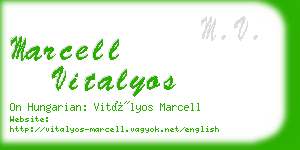 marcell vitalyos business card